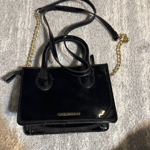 Black Patent Leather Handbag